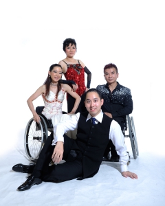 Group photo of dancers of "Wheelchair Latin Dance - Love"